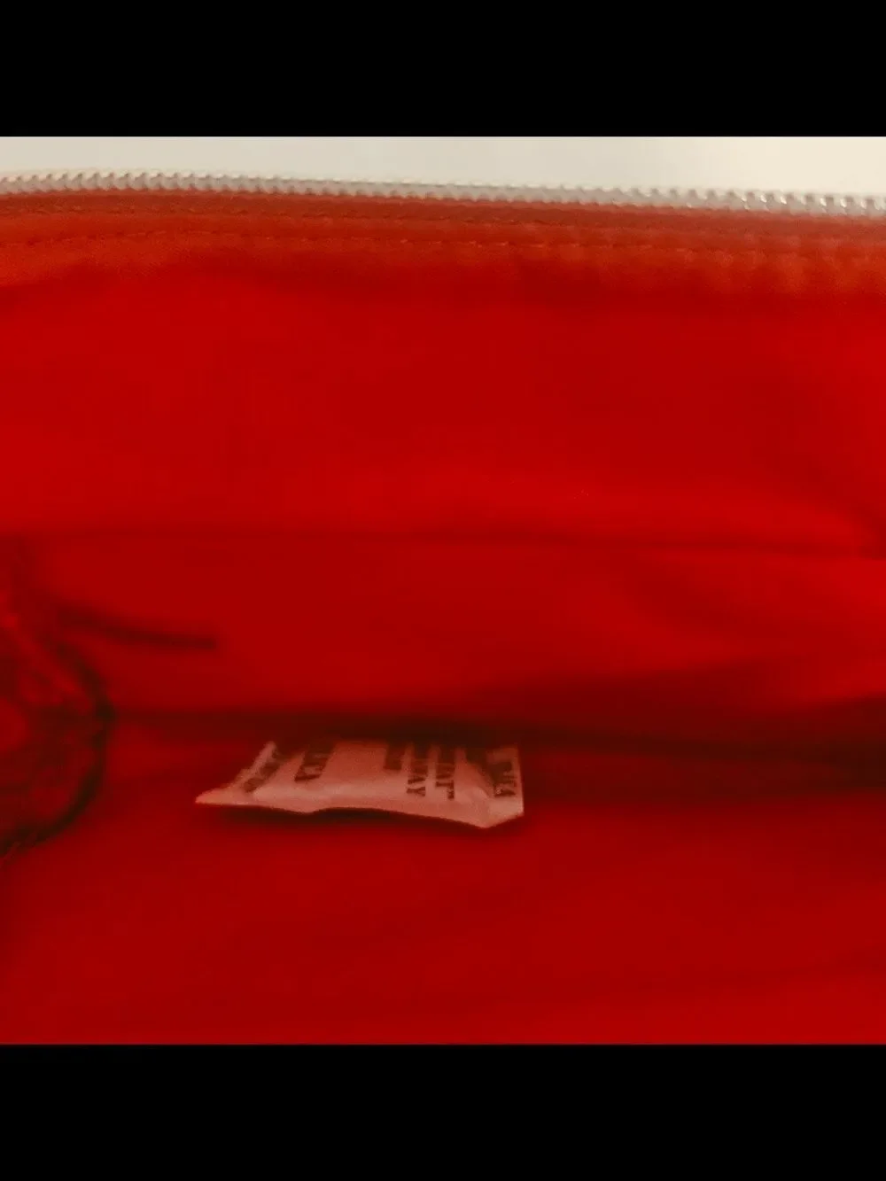 Red Glitter Zip Pouch Women’s Bag